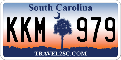SC license plate KKM979