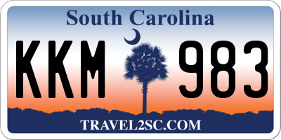 SC license plate KKM983