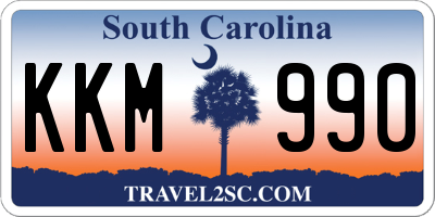 SC license plate KKM990