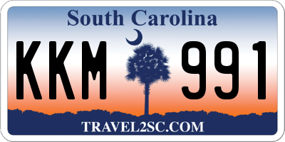 SC license plate KKM991