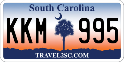 SC license plate KKM995