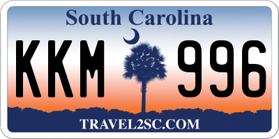 SC license plate KKM996