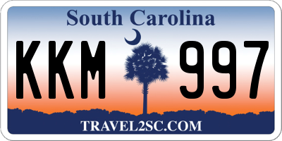 SC license plate KKM997