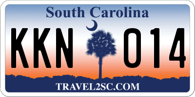SC license plate KKN014
