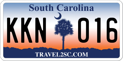 SC license plate KKN016