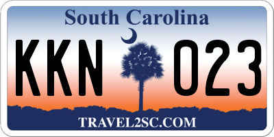 SC license plate KKN023