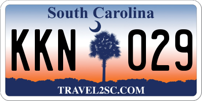 SC license plate KKN029