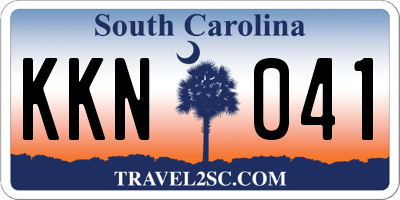 SC license plate KKN041