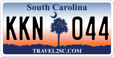 SC license plate KKN044