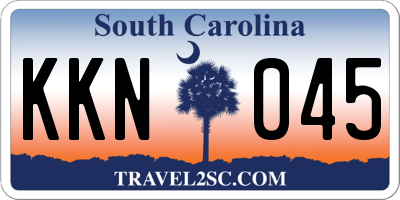 SC license plate KKN045