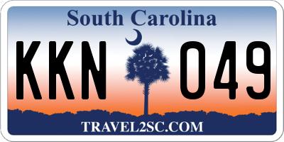 SC license plate KKN049