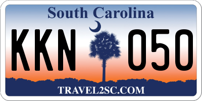 SC license plate KKN050