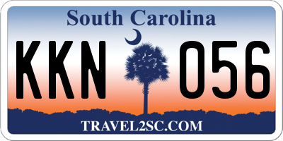 SC license plate KKN056