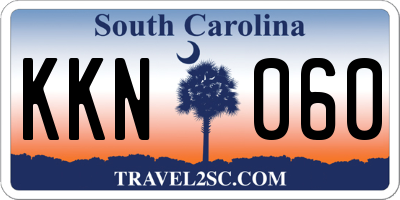 SC license plate KKN060