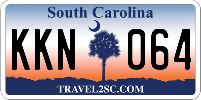 SC license plate KKN064