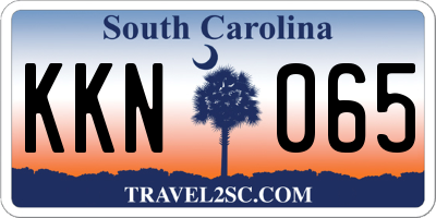 SC license plate KKN065