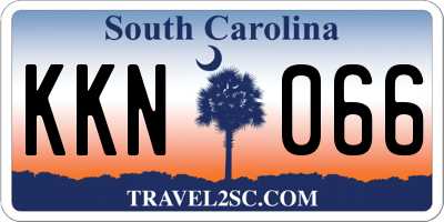 SC license plate KKN066