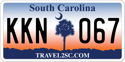SC license plate KKN067
