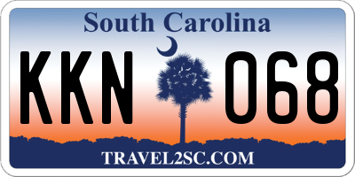 SC license plate KKN068