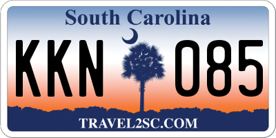 SC license plate KKN085