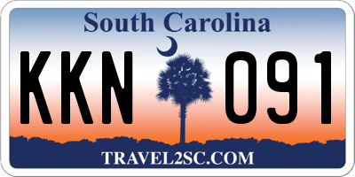SC license plate KKN091