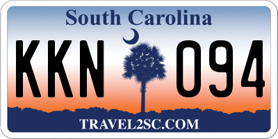 SC license plate KKN094