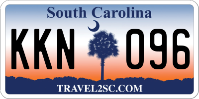 SC license plate KKN096