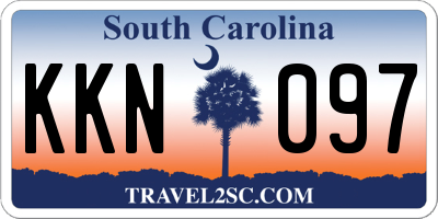 SC license plate KKN097