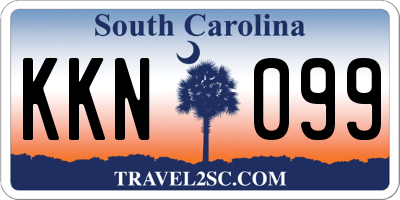 SC license plate KKN099