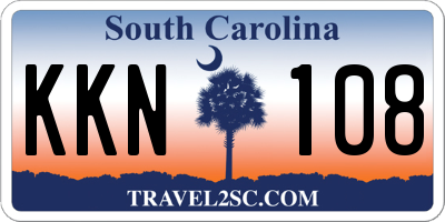 SC license plate KKN108