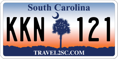 SC license plate KKN121