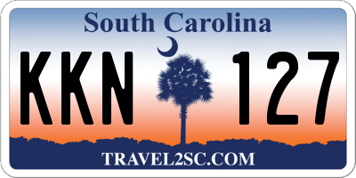 SC license plate KKN127