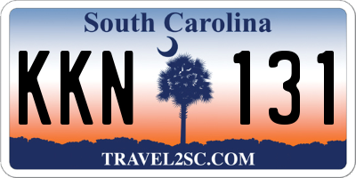 SC license plate KKN131