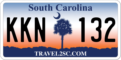 SC license plate KKN132