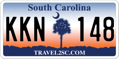 SC license plate KKN148