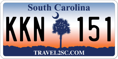 SC license plate KKN151