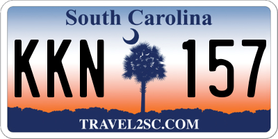 SC license plate KKN157