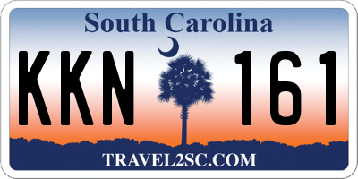 SC license plate KKN161