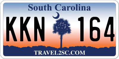 SC license plate KKN164