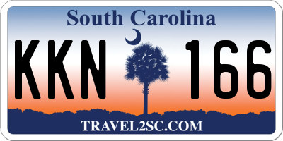 SC license plate KKN166