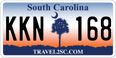 SC license plate KKN168