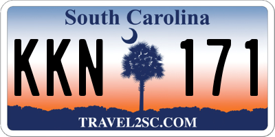 SC license plate KKN171