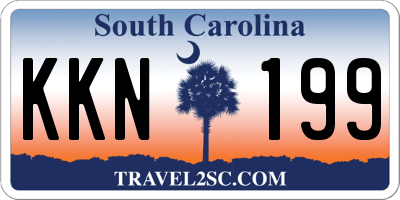 SC license plate KKN199