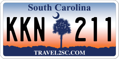 SC license plate KKN211