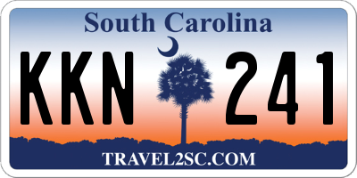 SC license plate KKN241