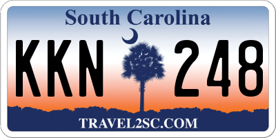 SC license plate KKN248