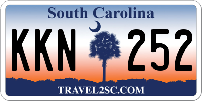 SC license plate KKN252