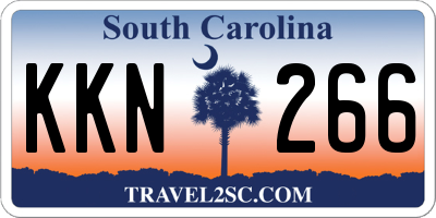 SC license plate KKN266