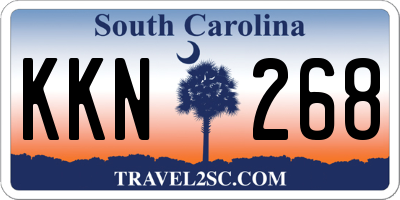 SC license plate KKN268