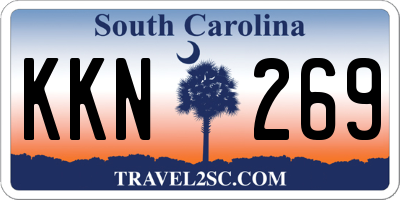 SC license plate KKN269